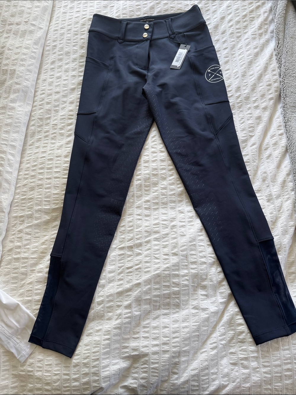 NWT Ladies Free Ride LUX front zip Full seat Riding Breeches